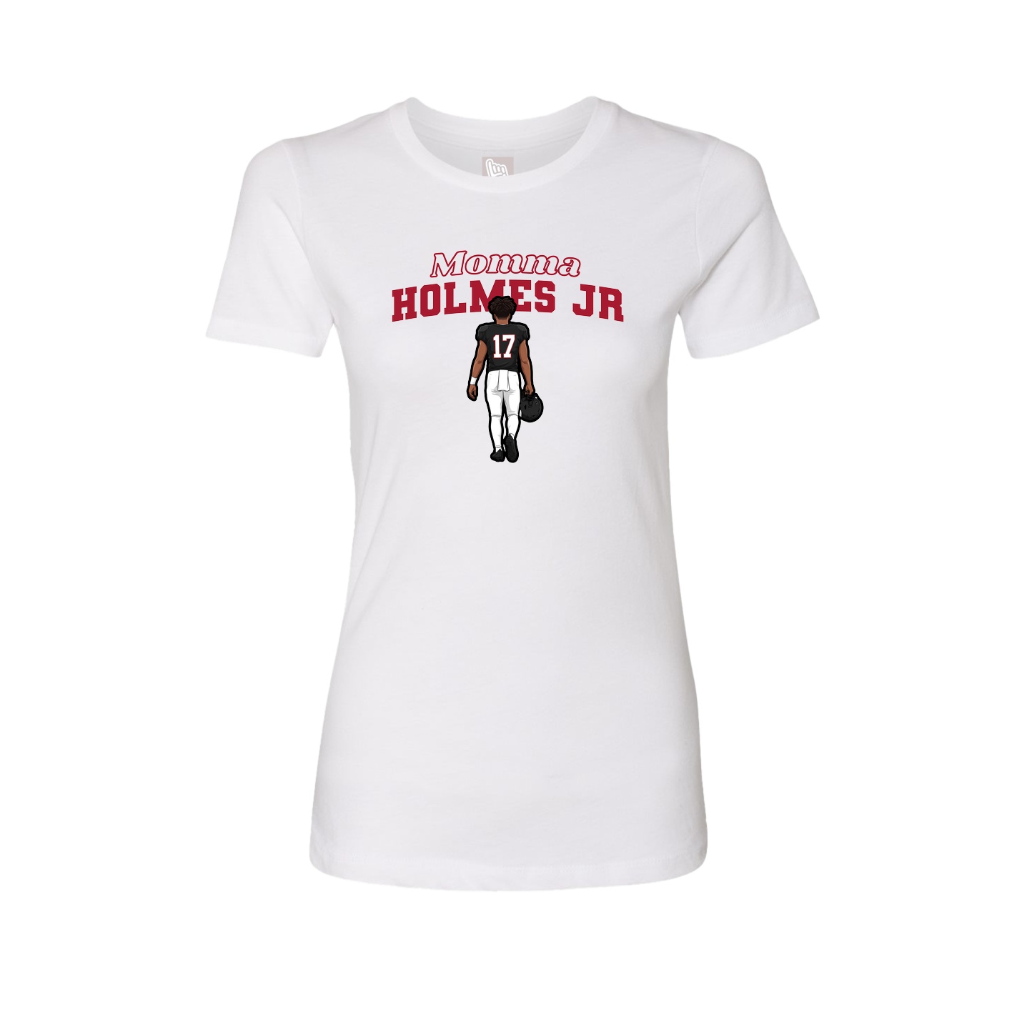 Womens Tee — Mothers Day Block in White