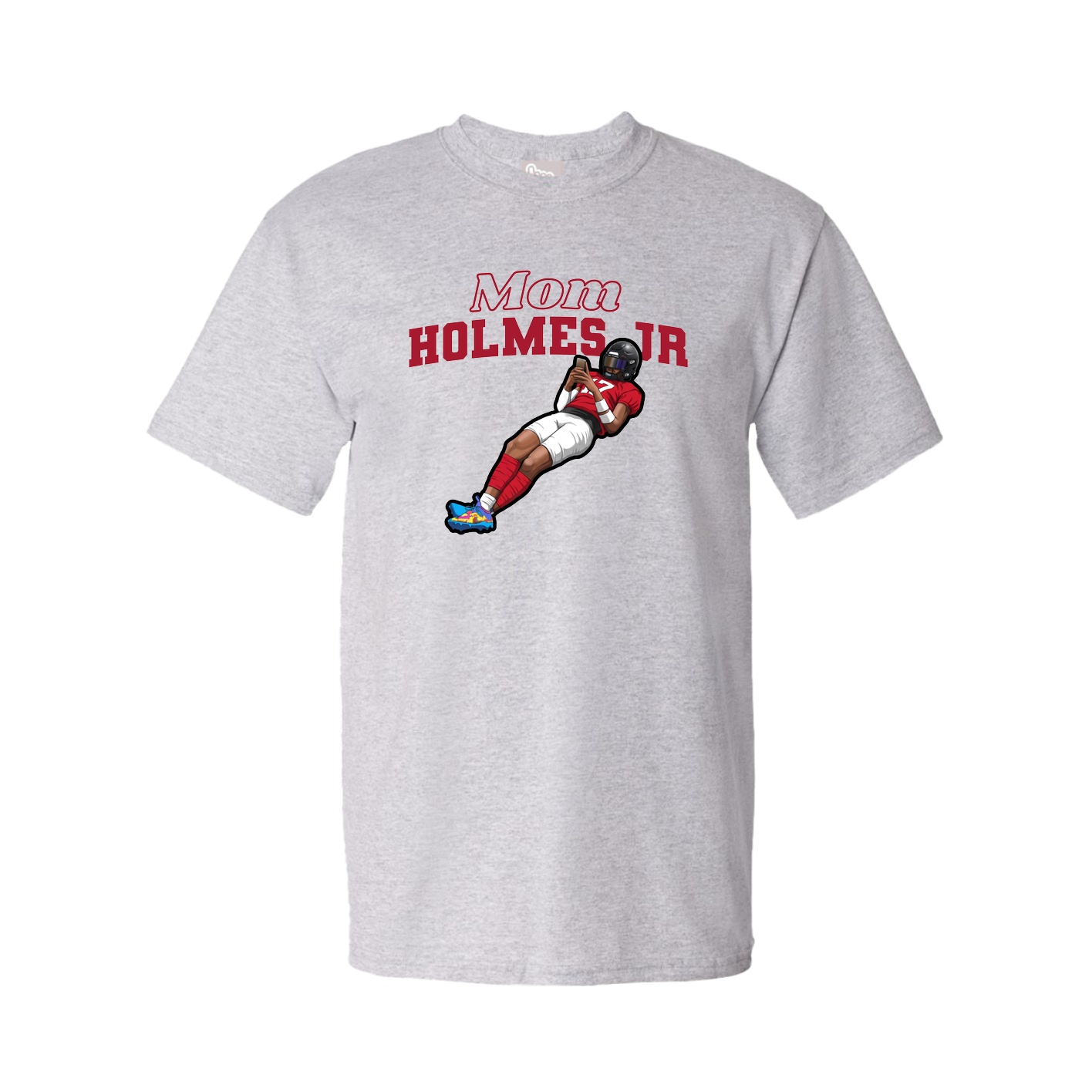 Youth Tee — Mothers Day Block in Grey