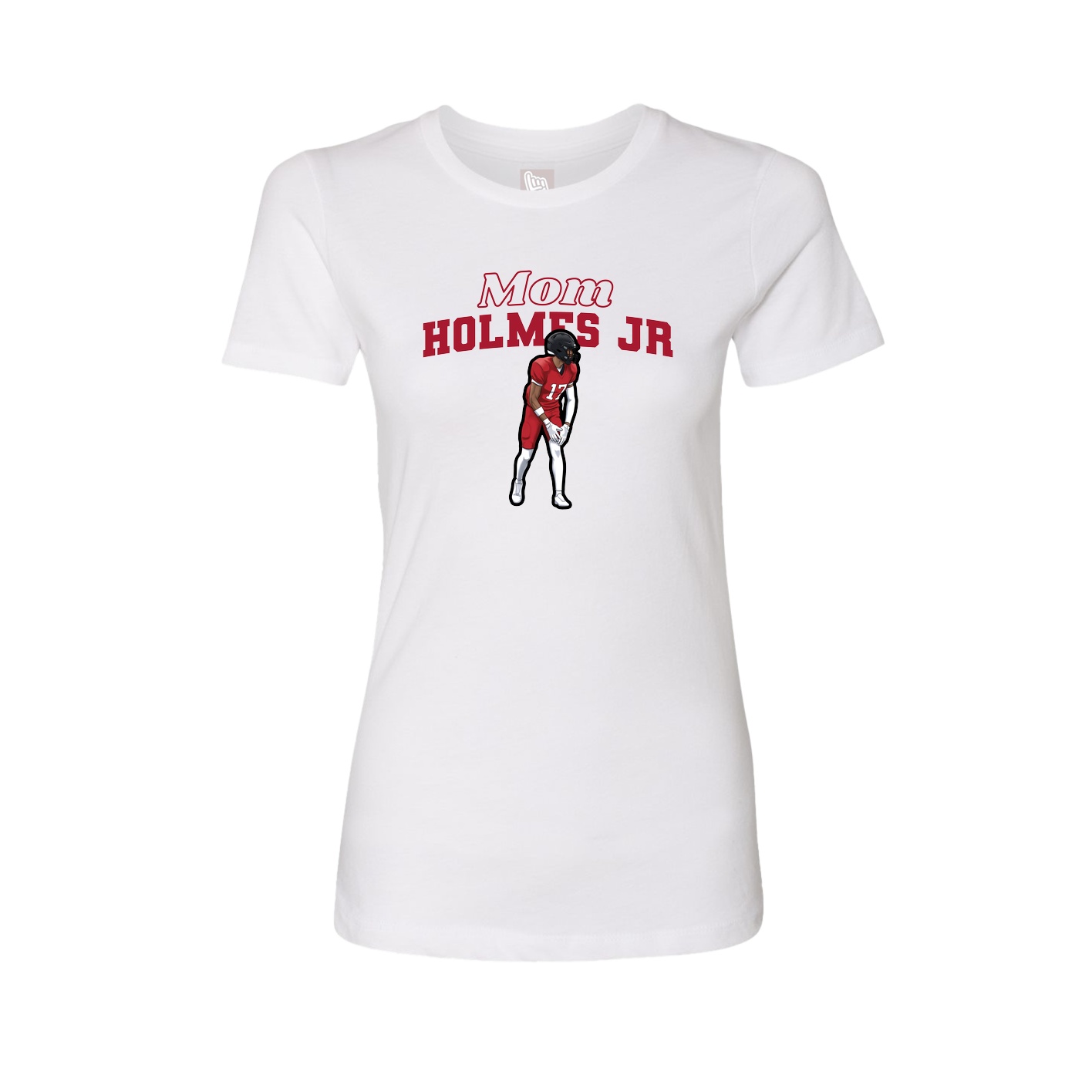 Womens Tee — Mothers Day Block in White