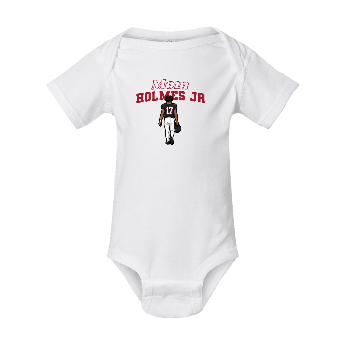 Baby Onesie — Mothers Day Block in White