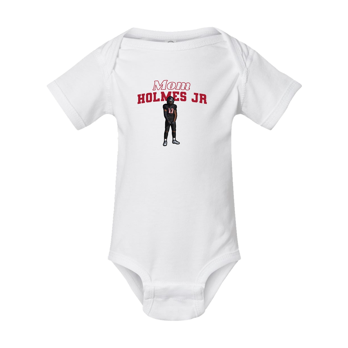 Baby Onesie — Mothers Day Block in White