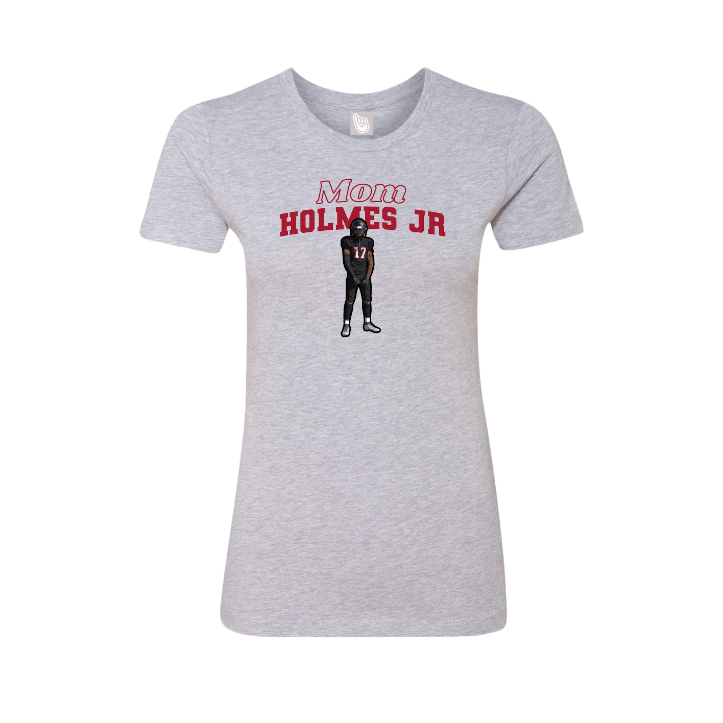 Womens Tee — Mothers Day Block in Grey