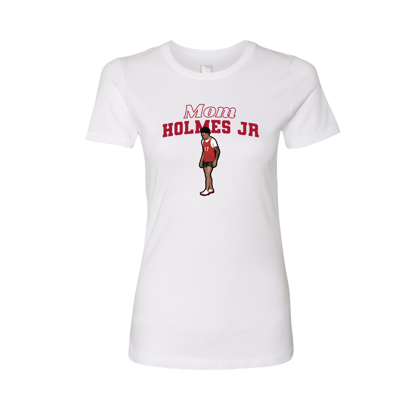 Womens Tee — Mothers Day Block in White