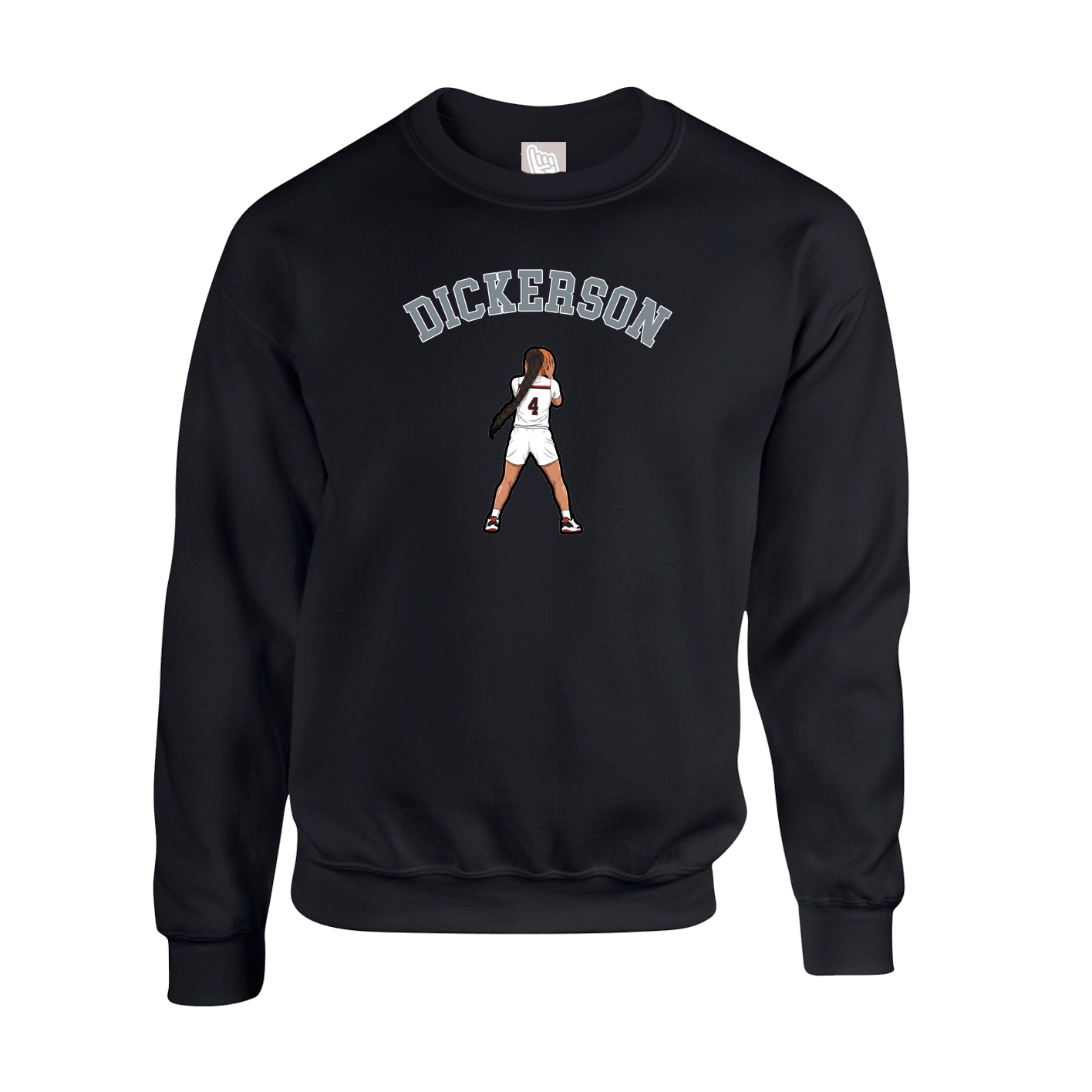 Fleece Crew — Shirsey Arch in Black