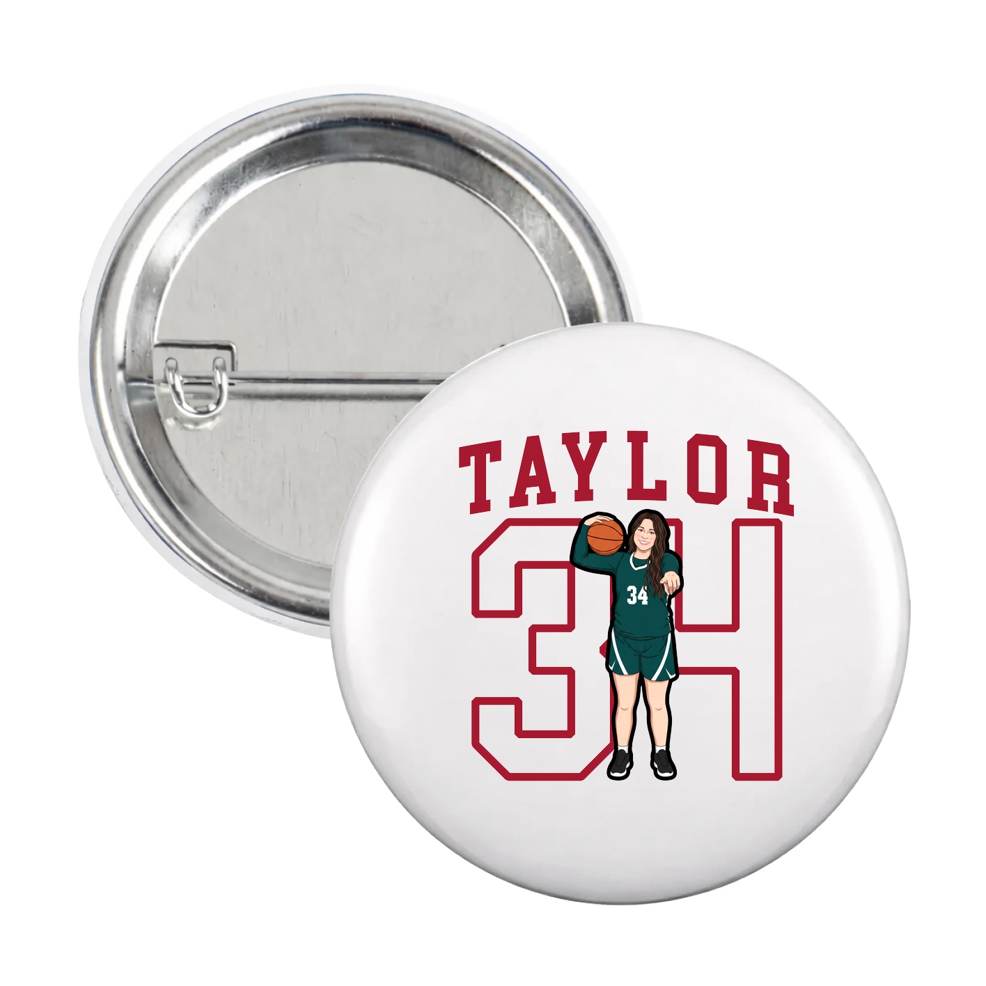 Game Day Button — Shirsey in White