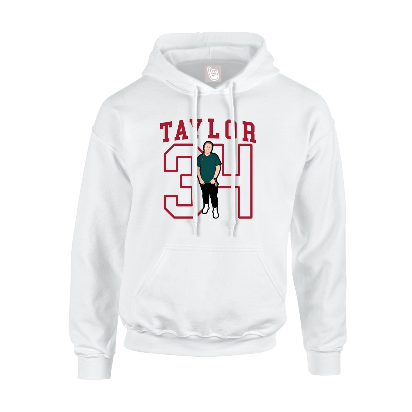 Youth Hoodie — Shirsey in White