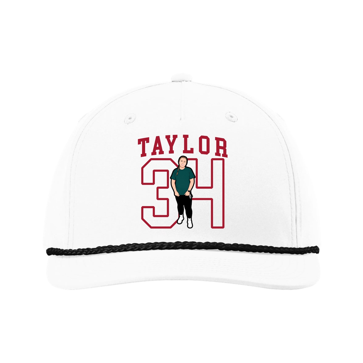 Five-Panel Classic Rope Cap — Shirsey in White