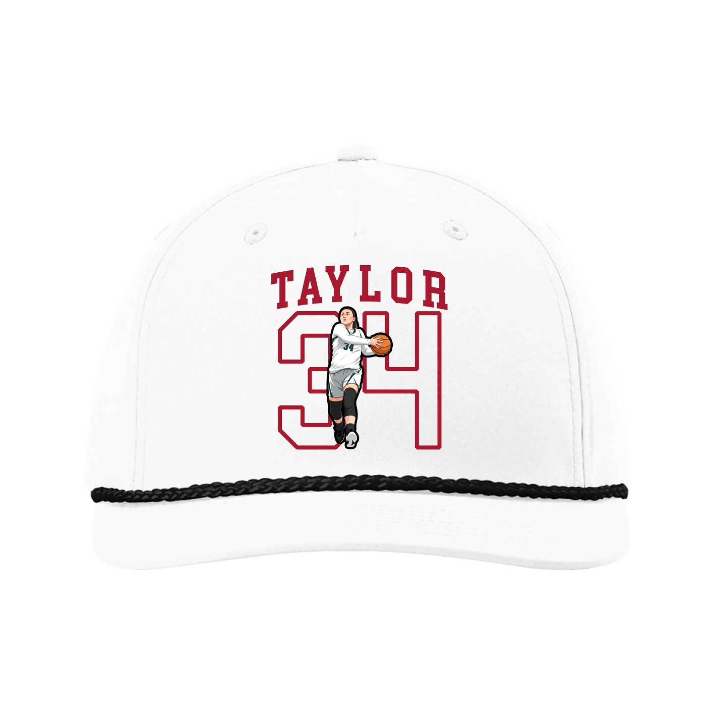 Five-Panel Classic Rope Cap — Shirsey in White