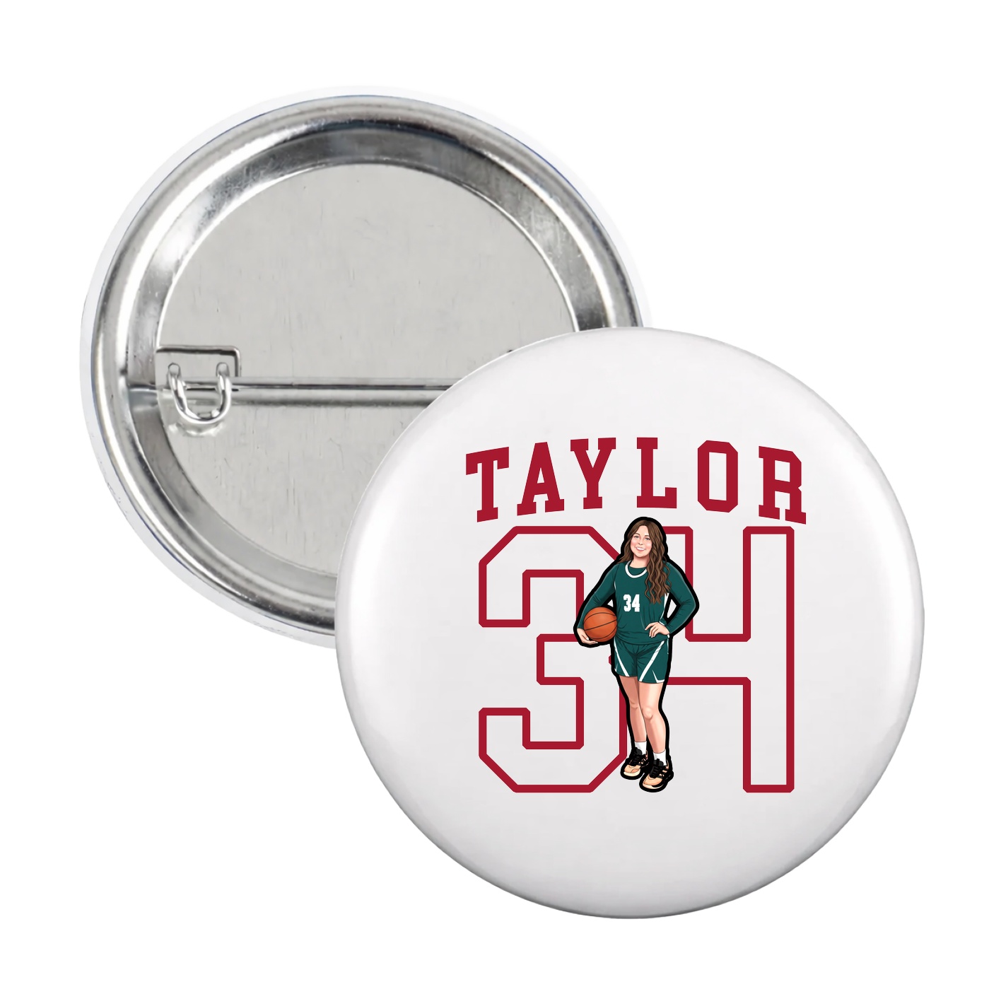 Game Day Button — Shirsey in White