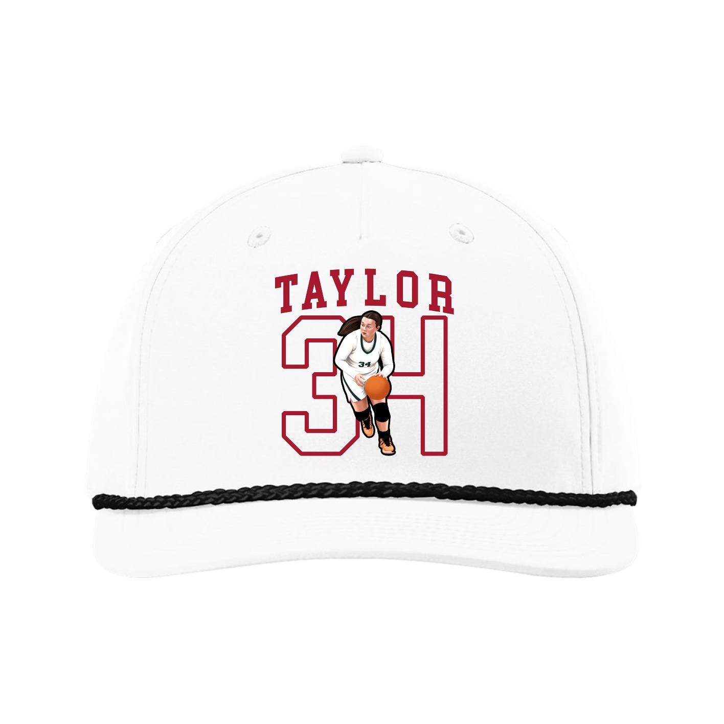 Five-Panel Classic Rope Cap — Shirsey in White
