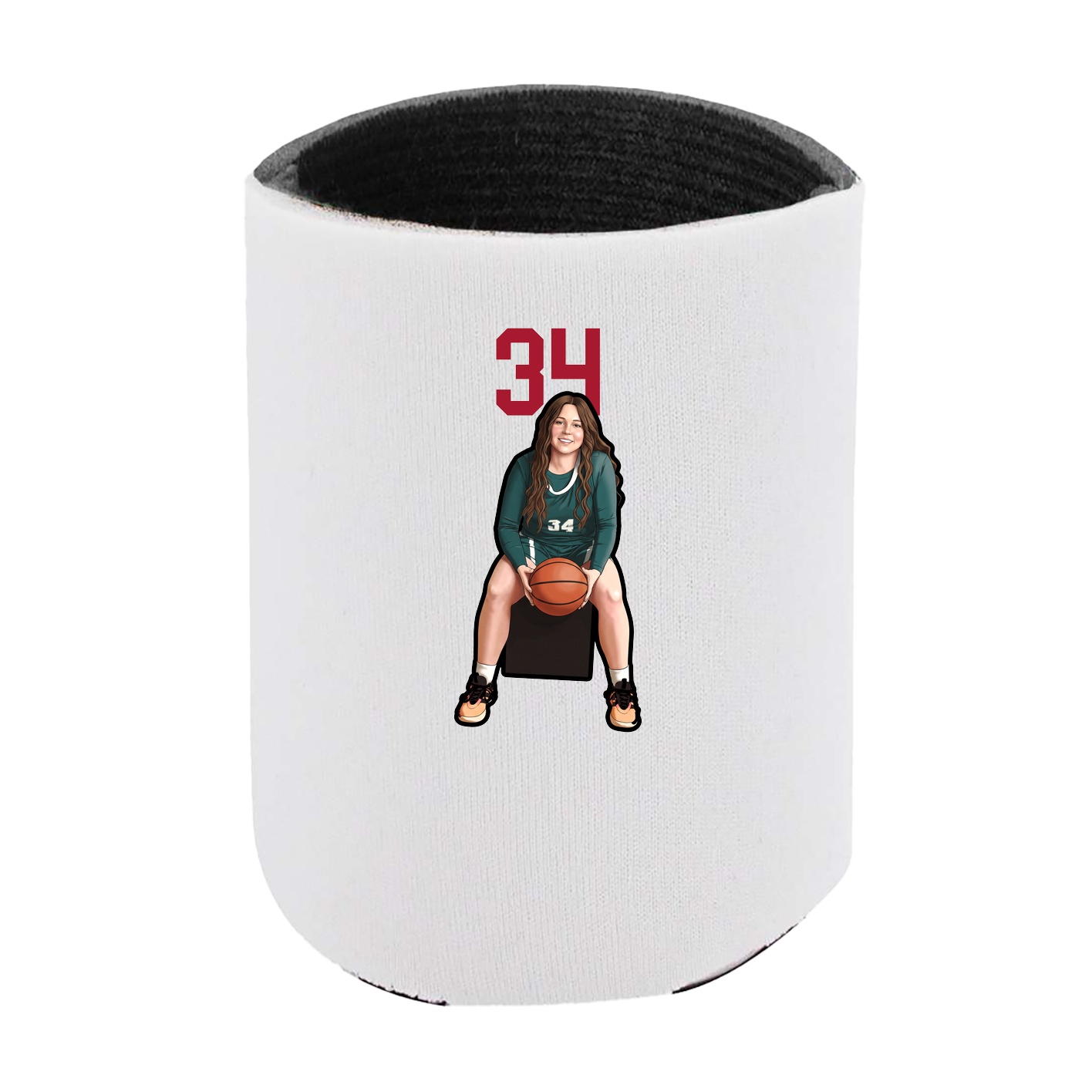 Can Holder — Number Top in White