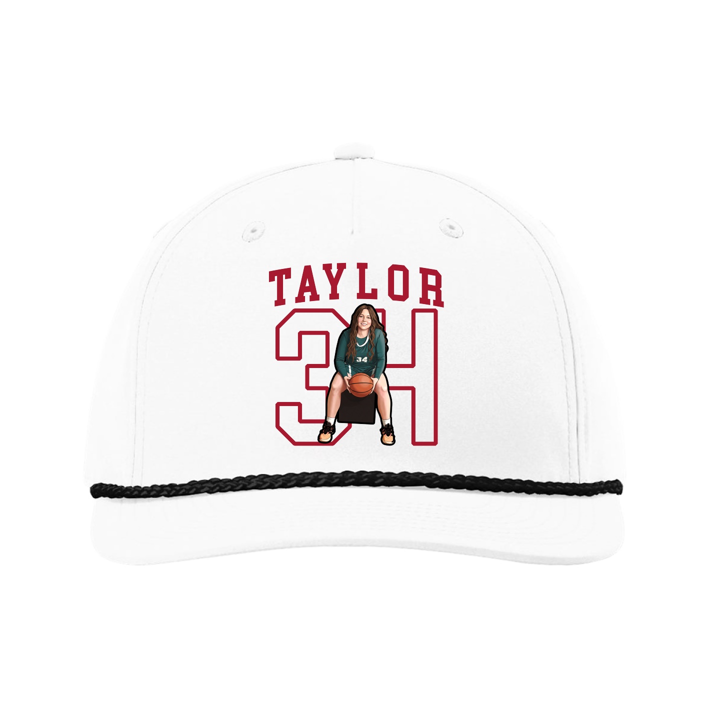 Five-Panel Classic Rope Cap — Shirsey in White
