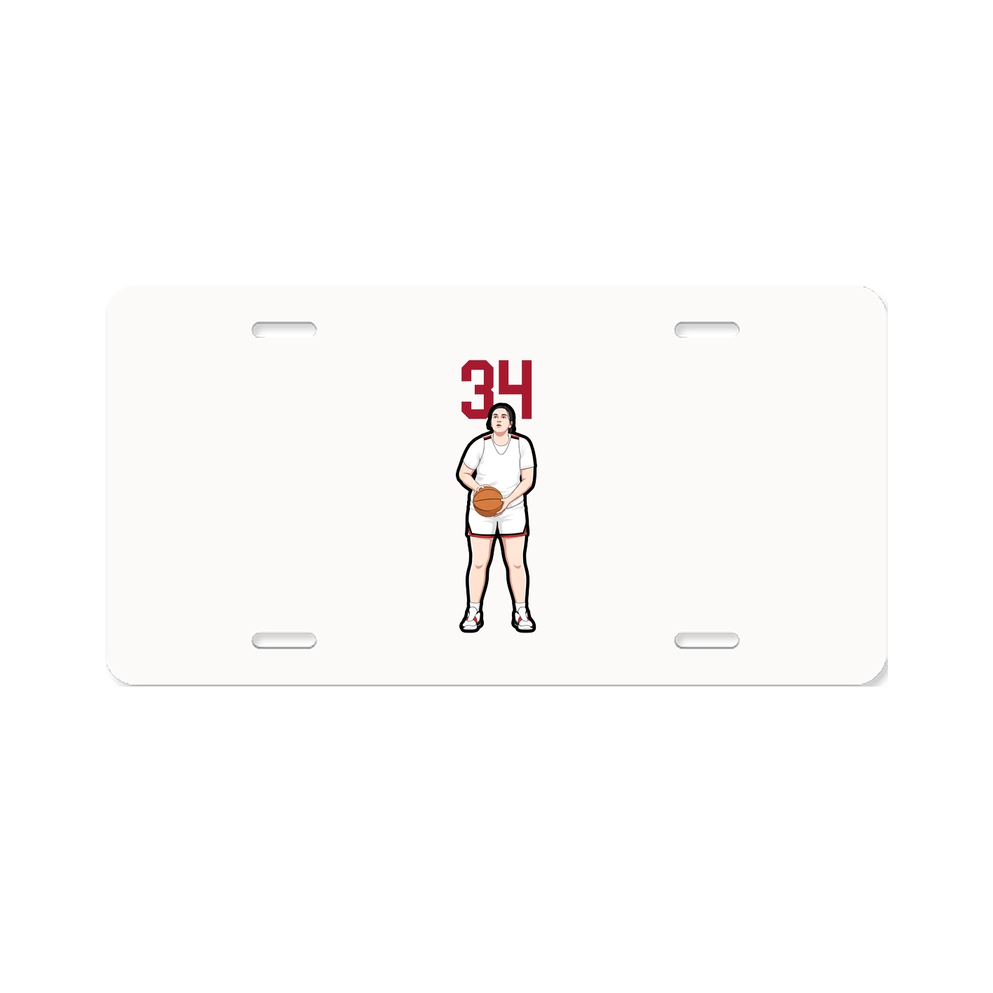 License Plate — Number Top in Classic