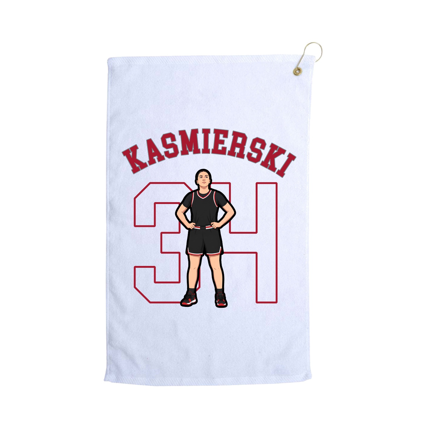 Golf Towel — Shirsey Arch in White