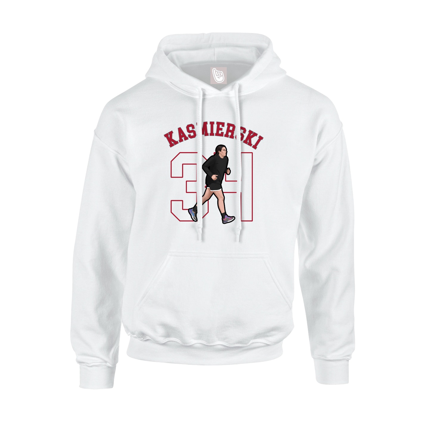 Youth Hoodie — Shirsey Arch in White
