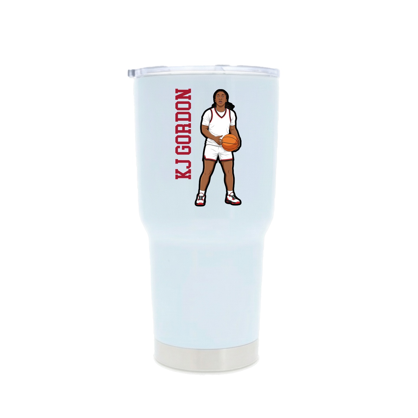 30oz Stainless Steel Tumbler — Classic in White