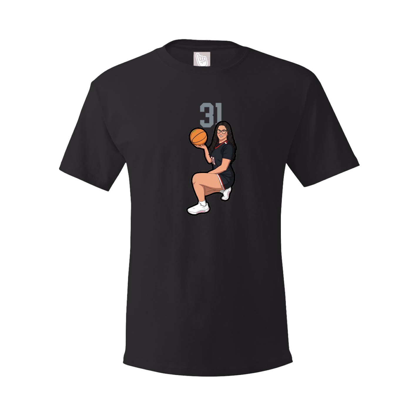 Tee — Number Top in Black