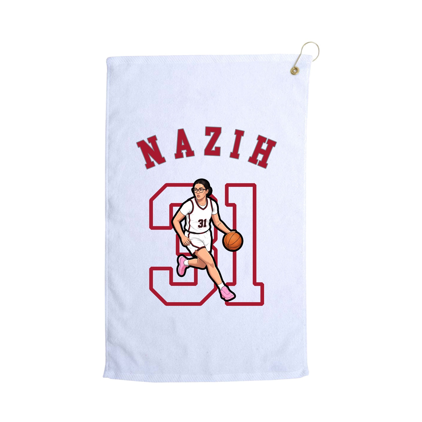 Golf Towel — Shirsey Arch in White