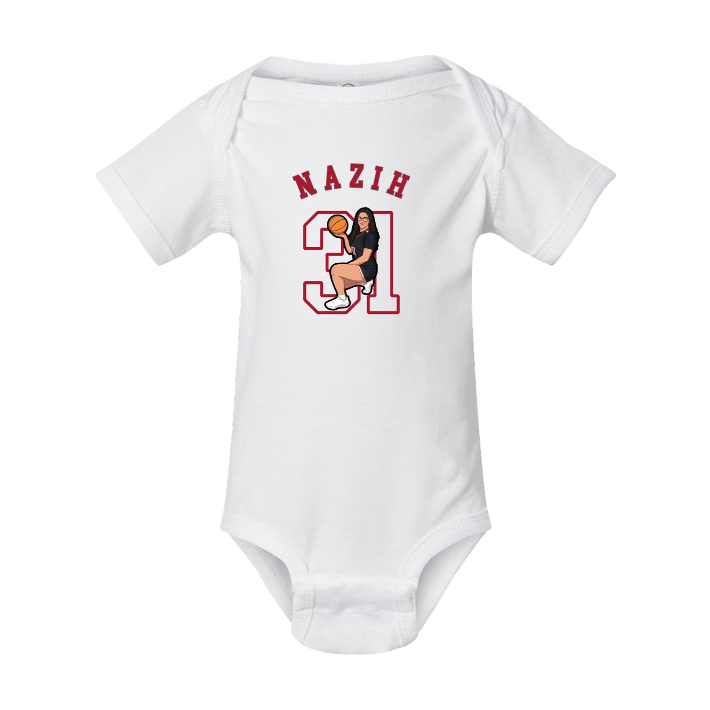 Baby Onesie — Shirsey Arch in White