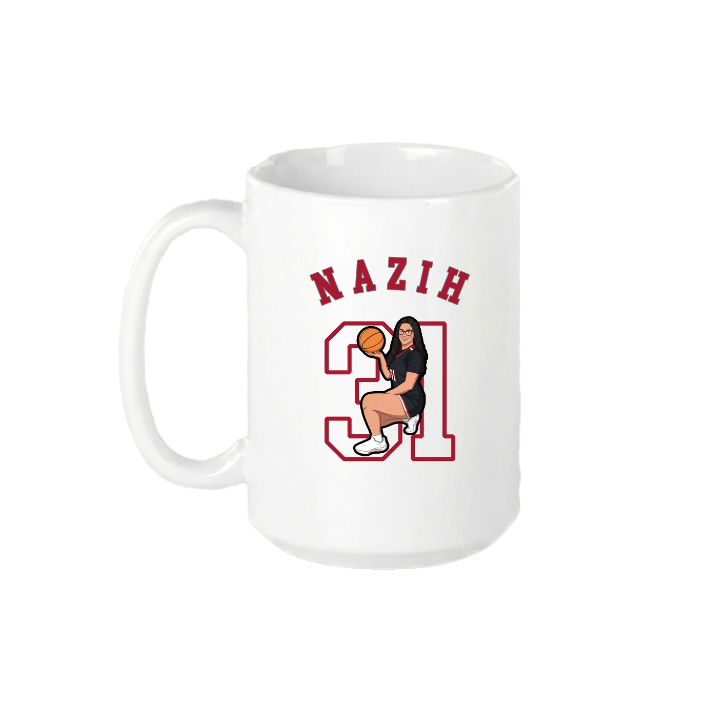 15oz Coffee Mug — Shirsey Arch in White