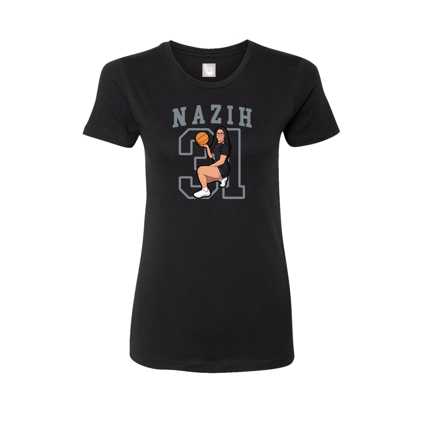 Fitted Women's Tee — Shirsey in Black