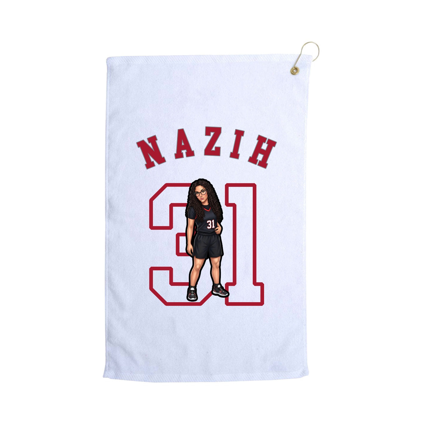 Golf Towel — Shirsey Arch in White