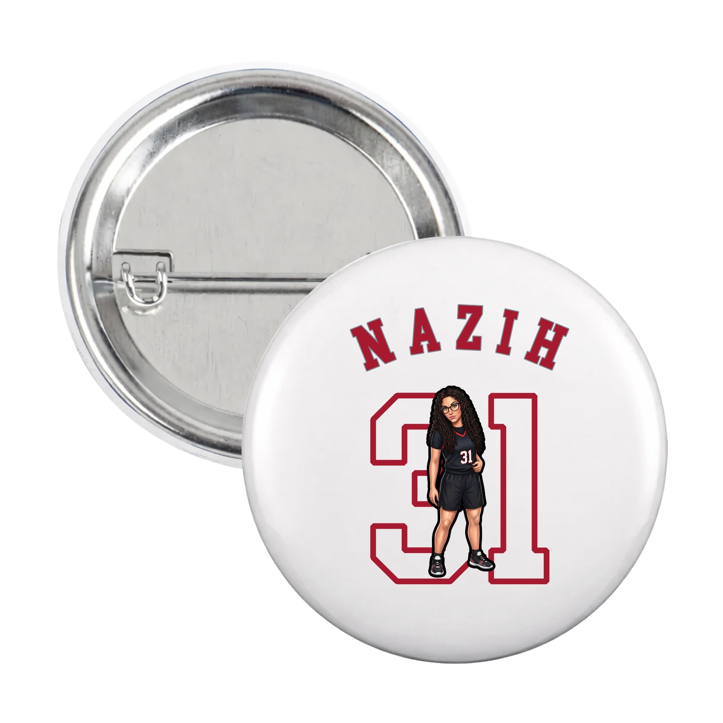 Game Day Button — Shirsey Arch in White