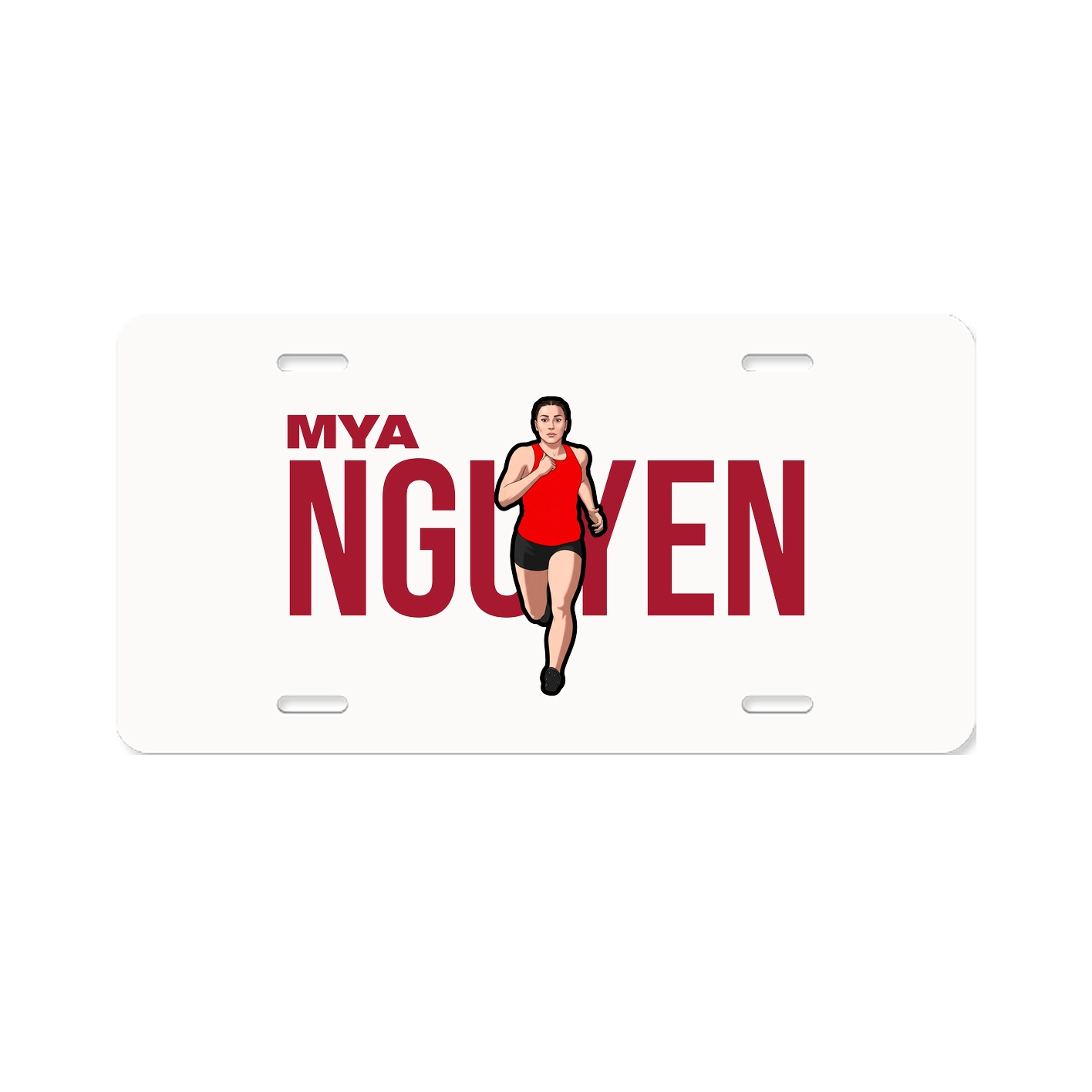 License Plate — Player Name in Classic