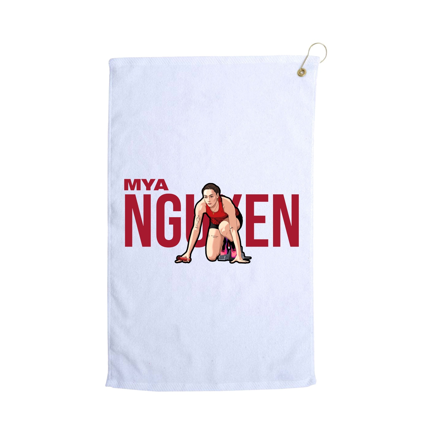 Golf Towel — Player Name in White