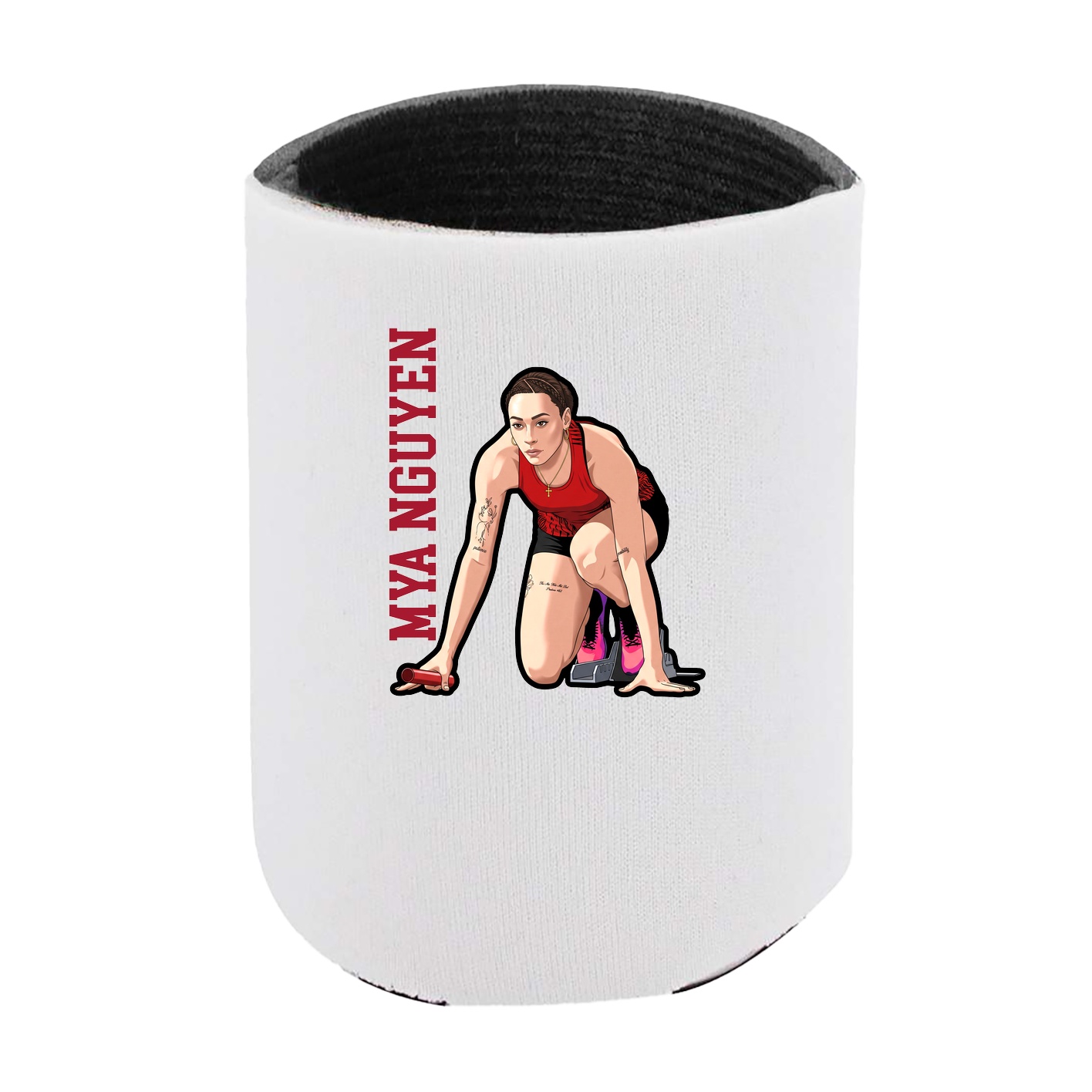 Can Holder — Name Vertical in White