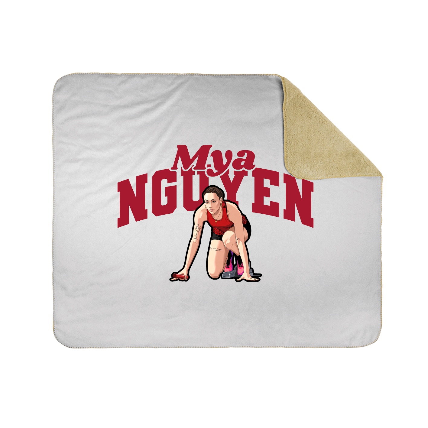 Throw Blanket — Signature Arch in White