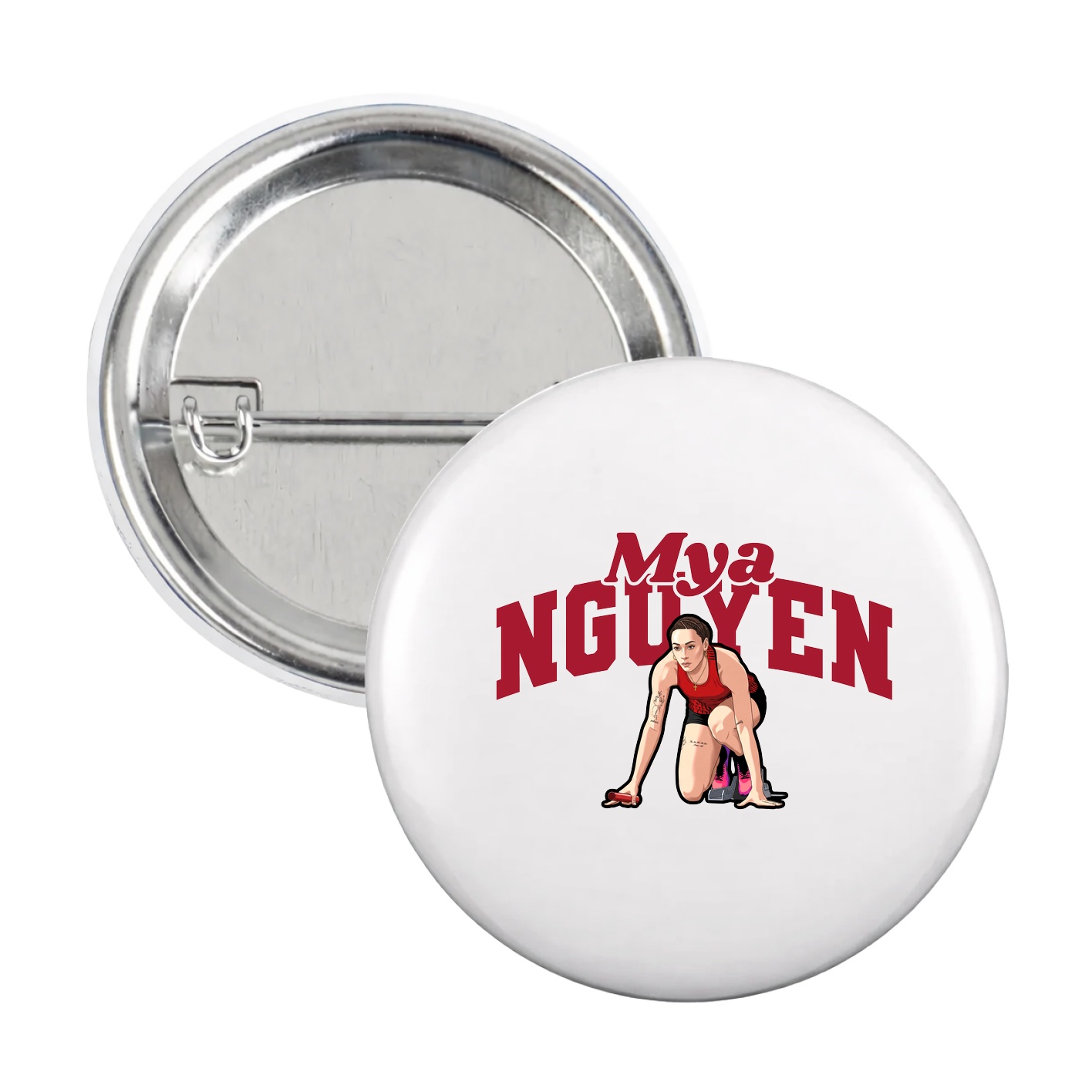 Game Day Button — Signature Arch in White