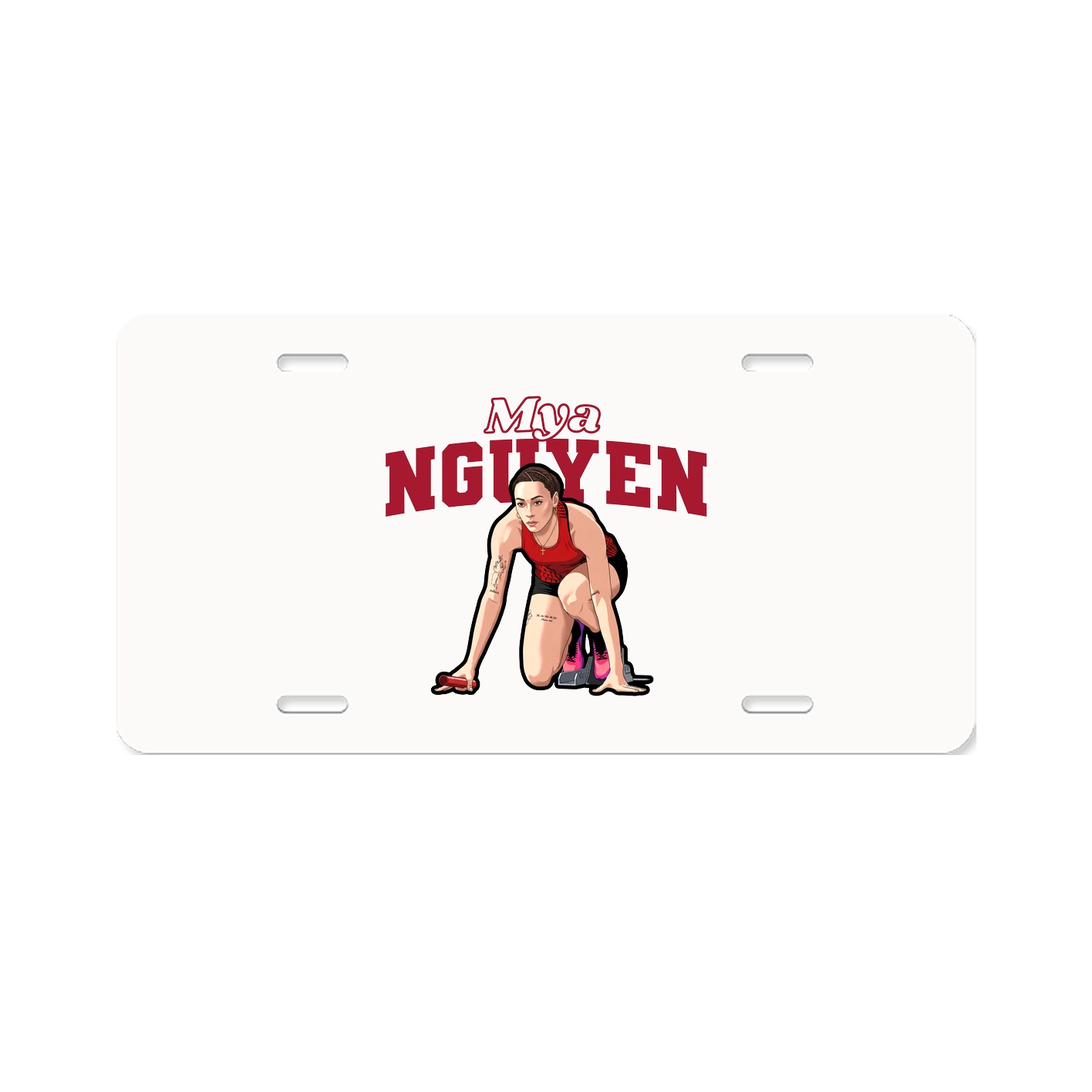License Plate — Name Arch in Classic