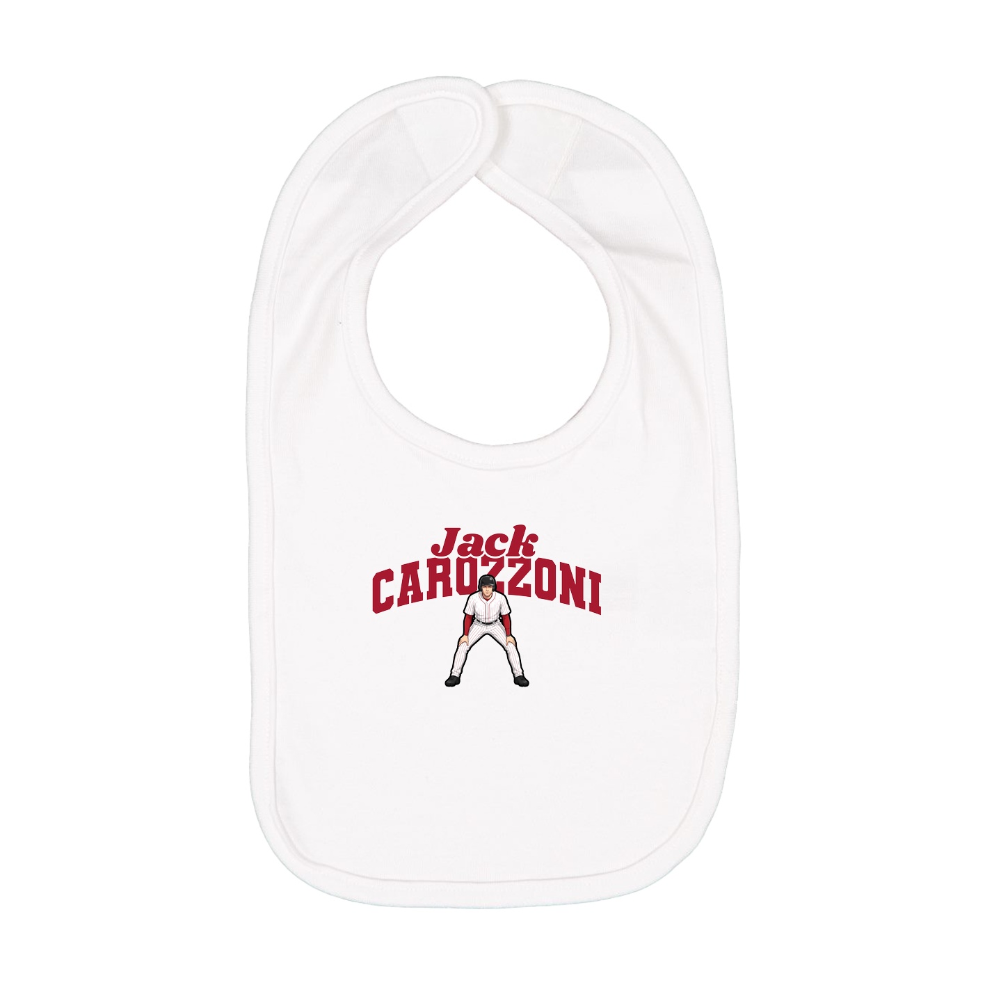 Infant Bib — Signature Arch in White