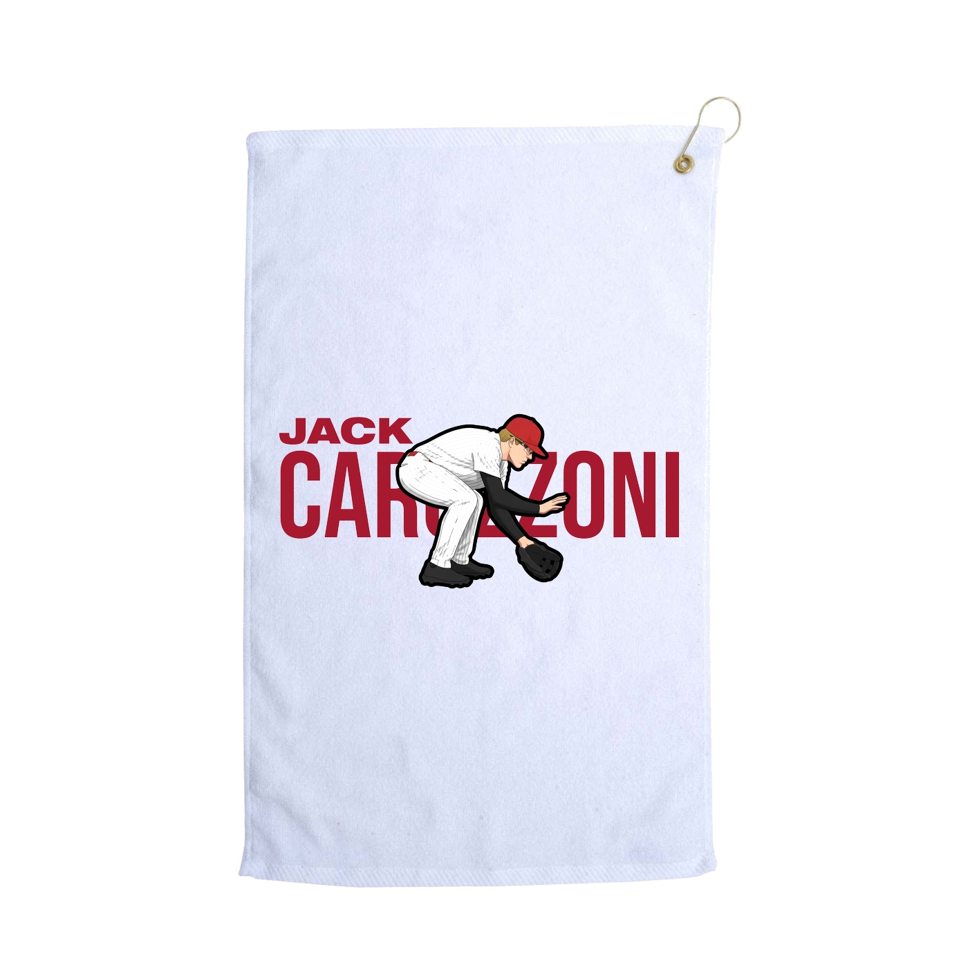 Golf Towel — Player Name in White