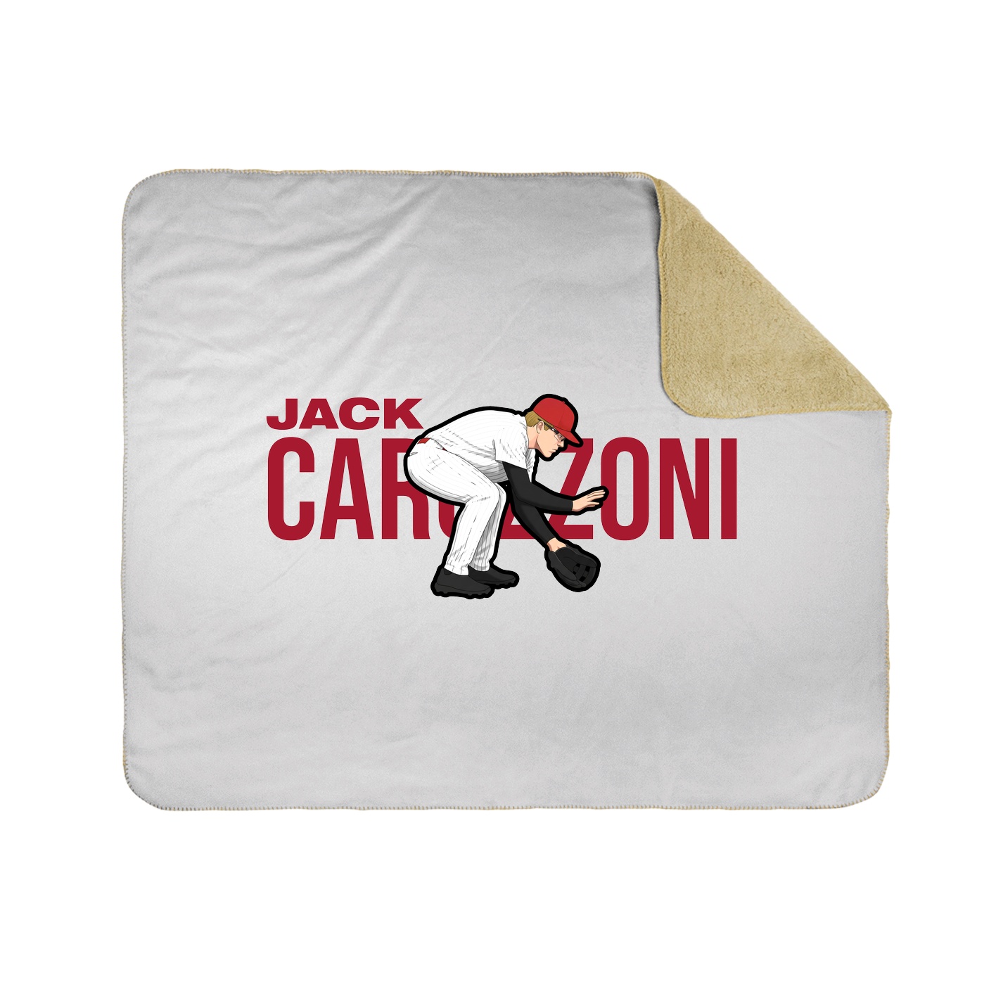 Throw Blanket — Player Name in White