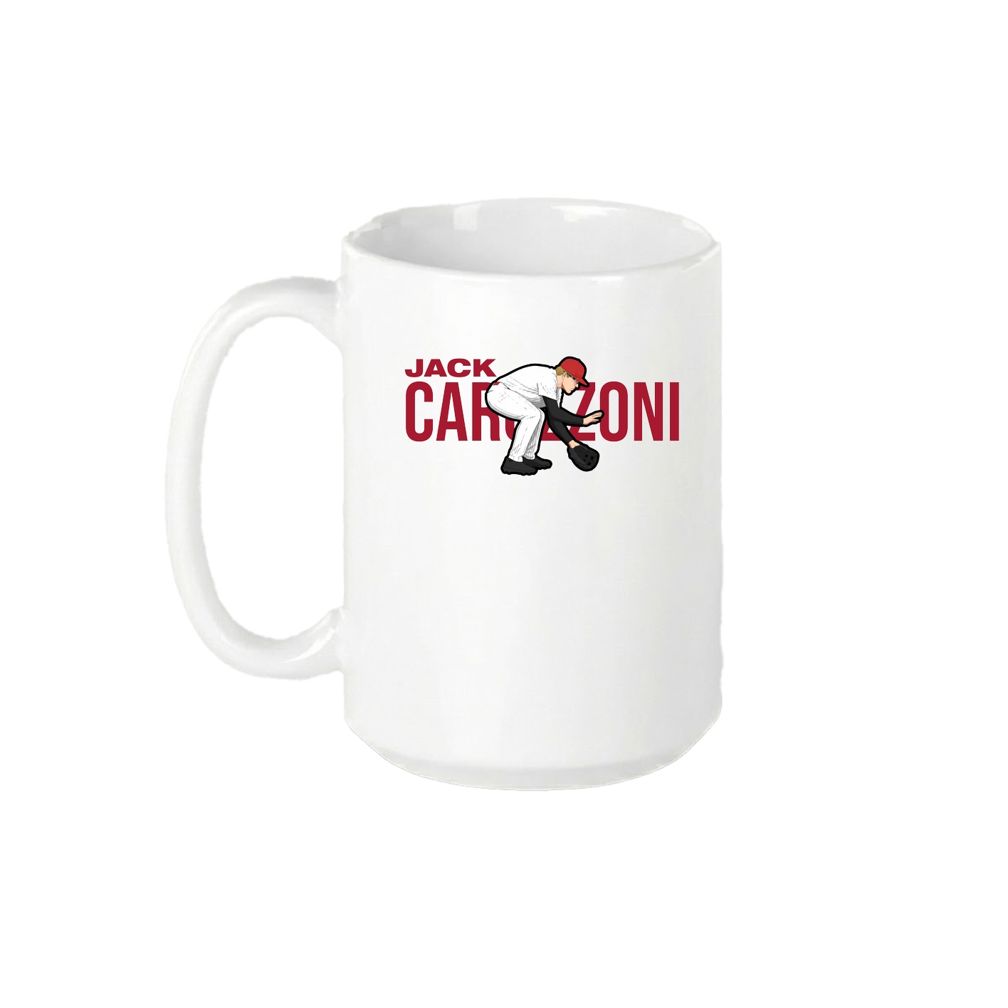 15oz Coffee Mug — Player Name in White
