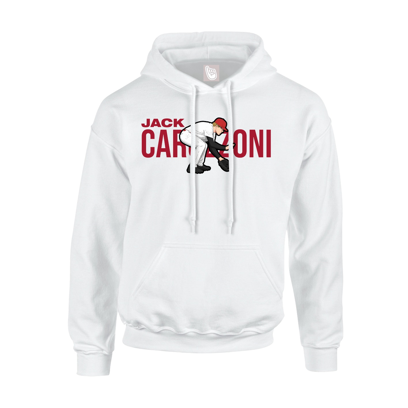 Youth Hoodie — Player Name in White