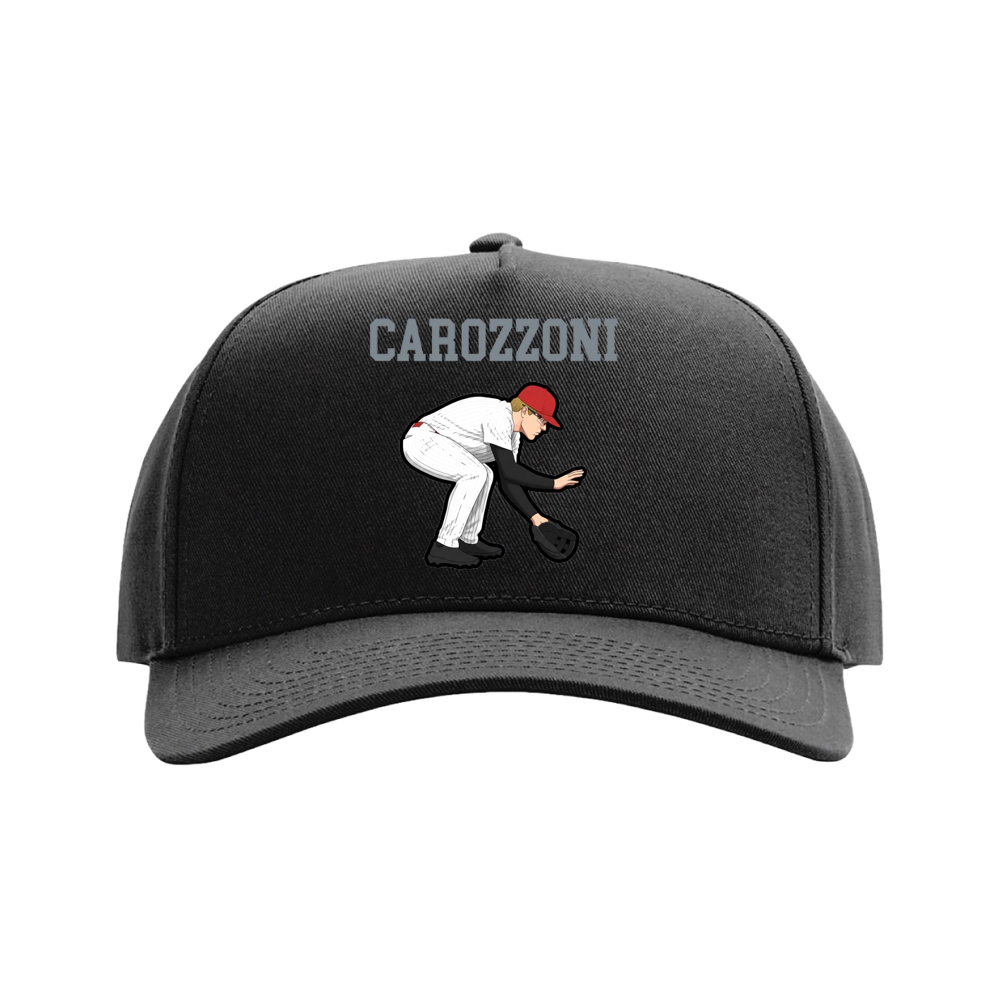 Full Fabric Five-Panel Champ Cap — Shirsey in Black