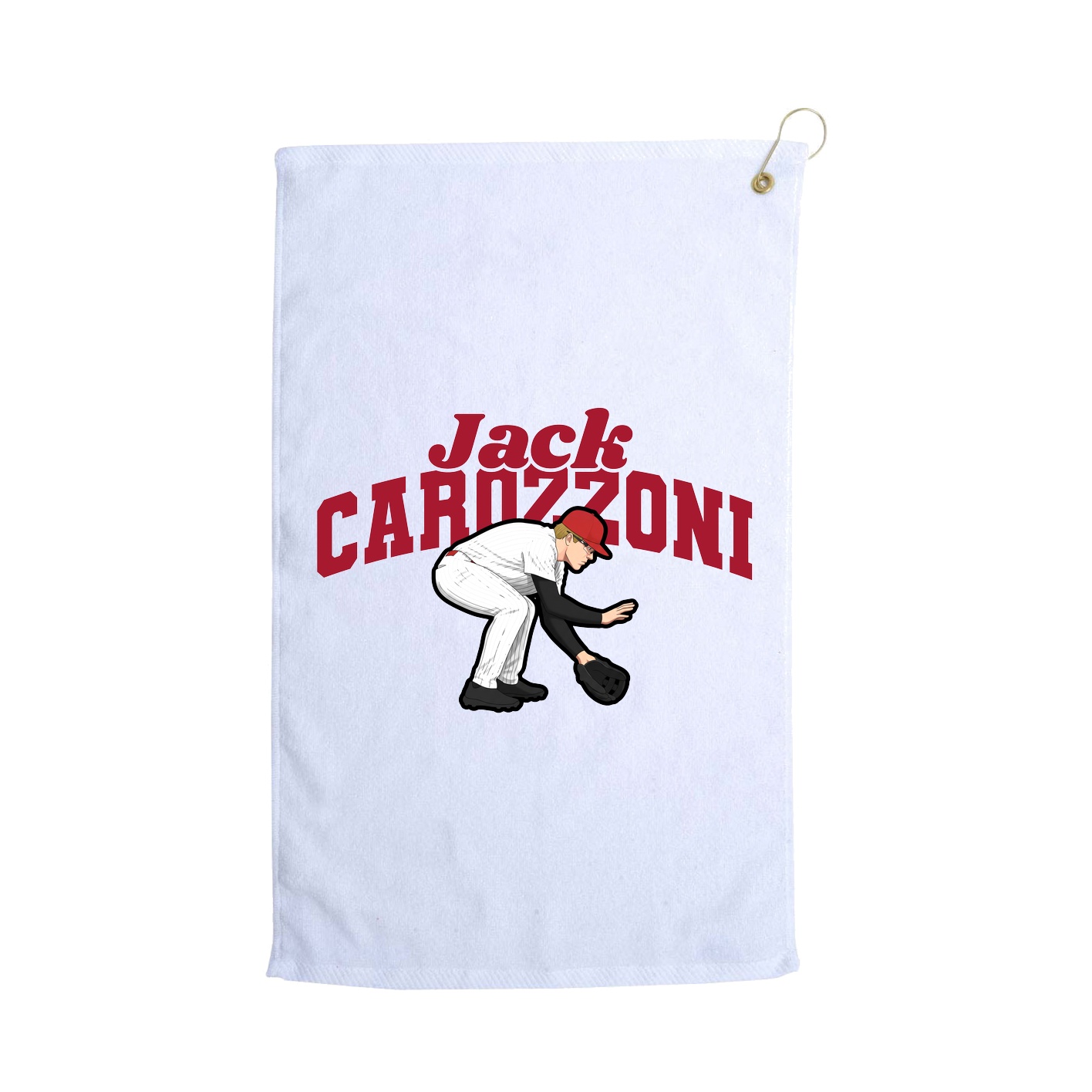 Golf Towel — Signature Arch in White
