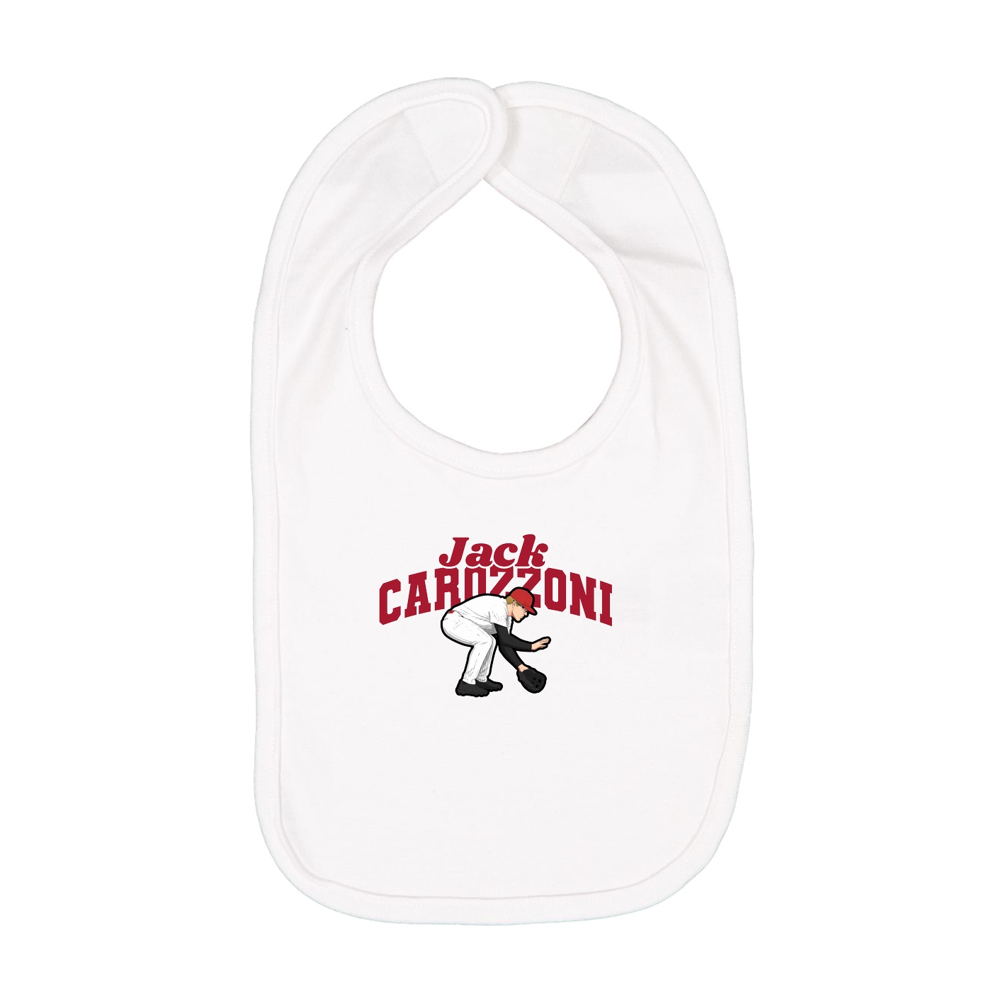 Infant Bib — Signature Arch in White