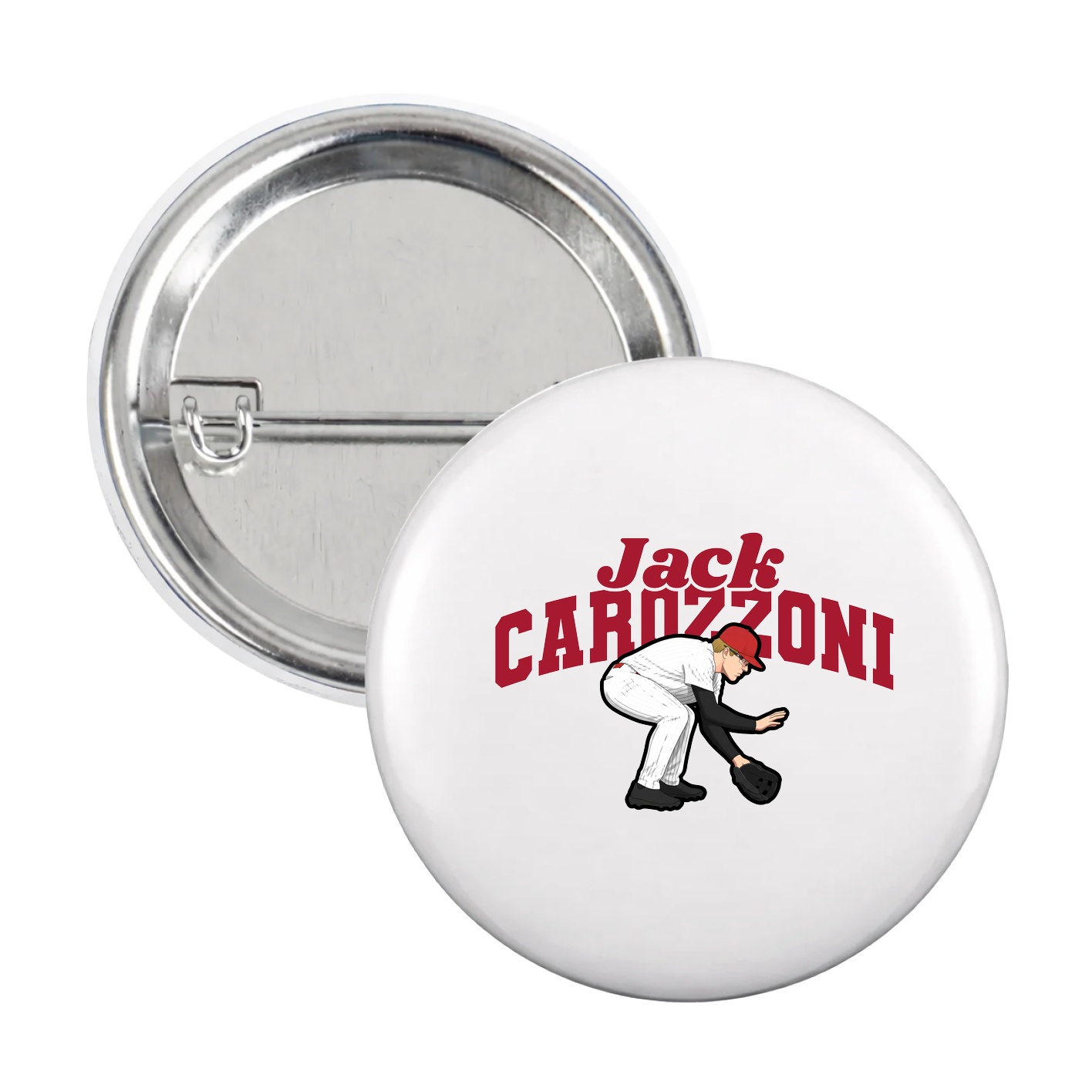 Game Day Button — Signature Arch in White