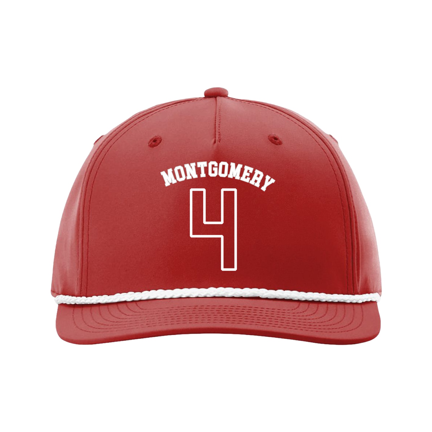Five-Panel Classic Rope Cap — Shirsey Arch in Red
