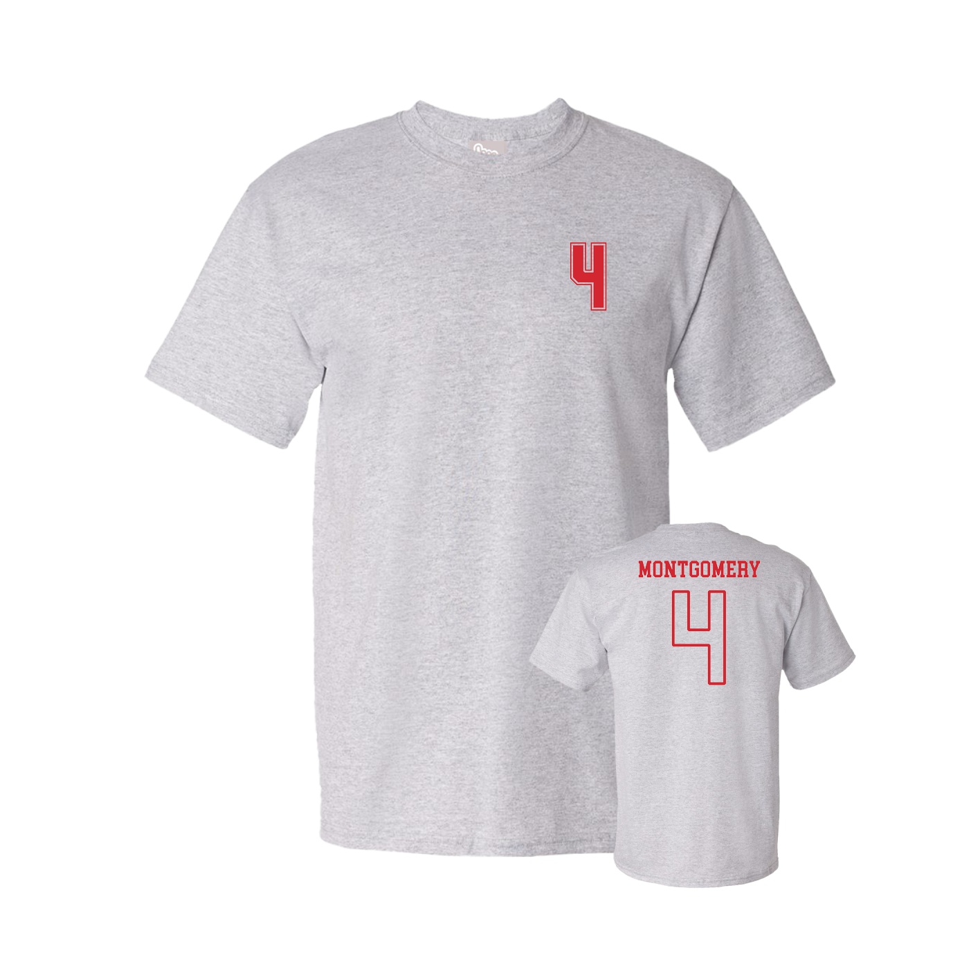 Youth Tee — Chest Back in Grey