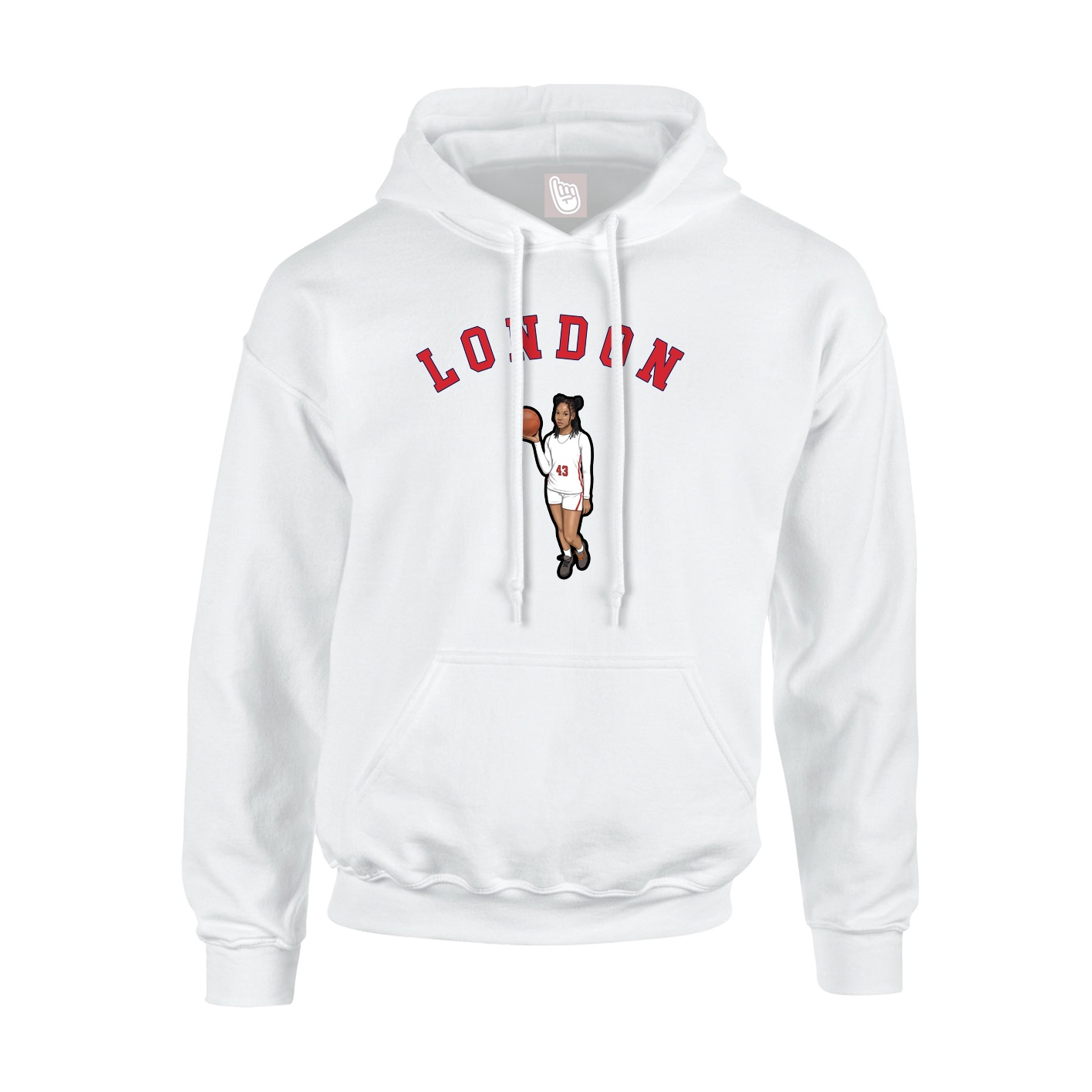 Hoodie — Shirsey Arch in White