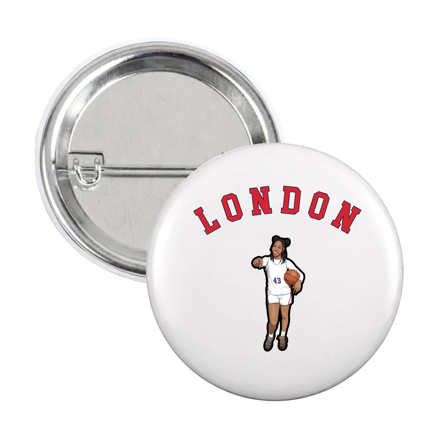 Game Day Button — Shirsey Arch in White