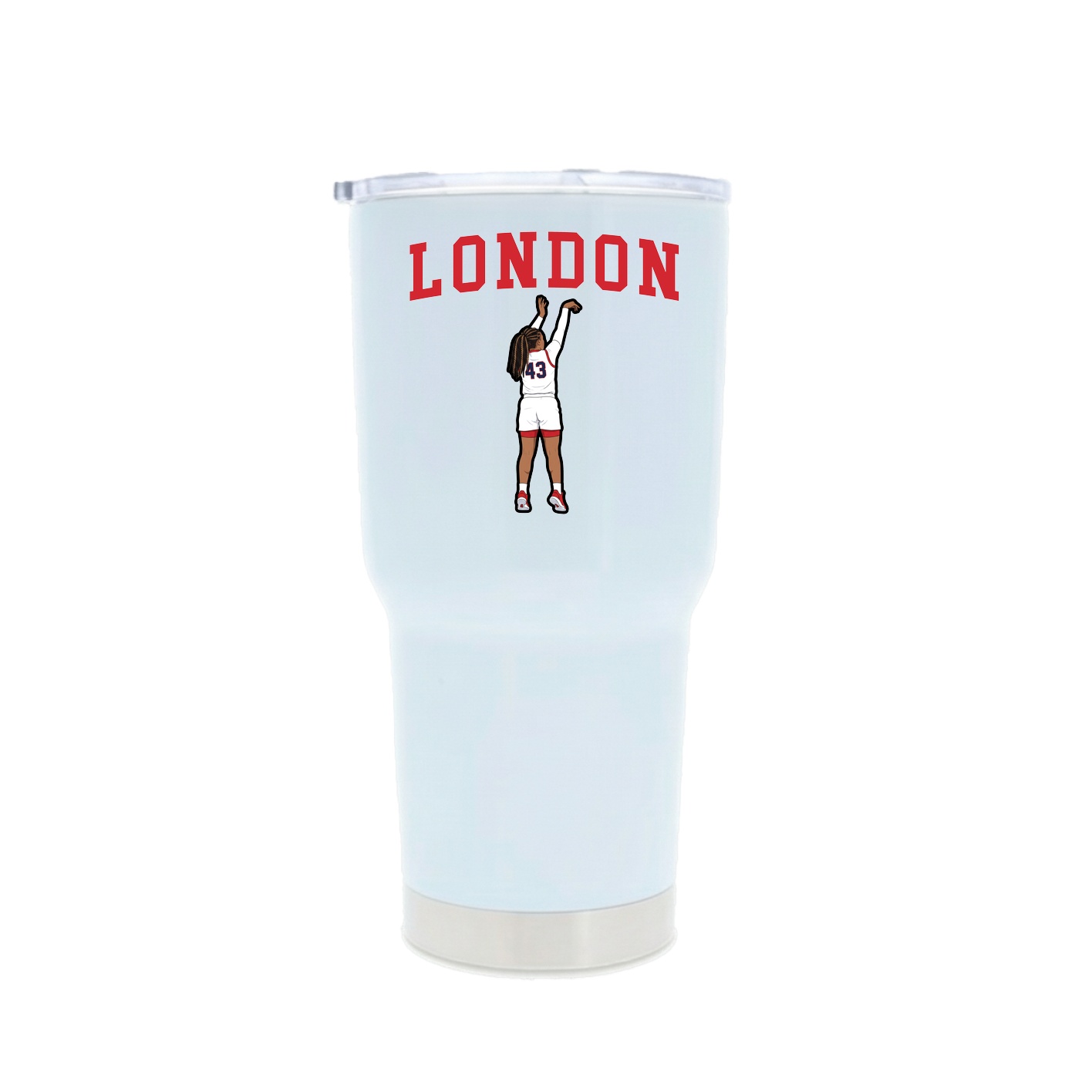 30oz Stainless Steel Tumbler — Shirsey in White