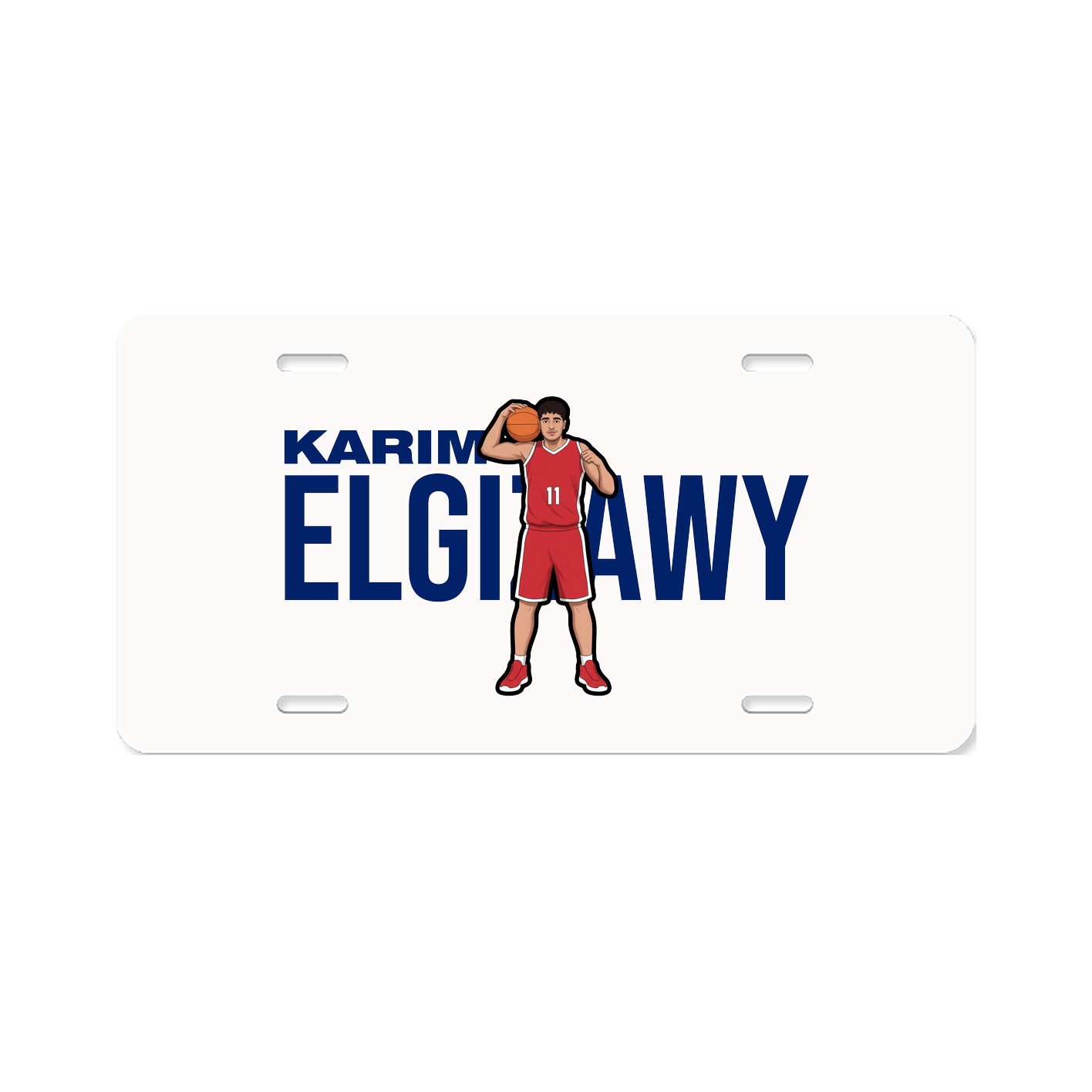 License Plate — Player Name in Classic