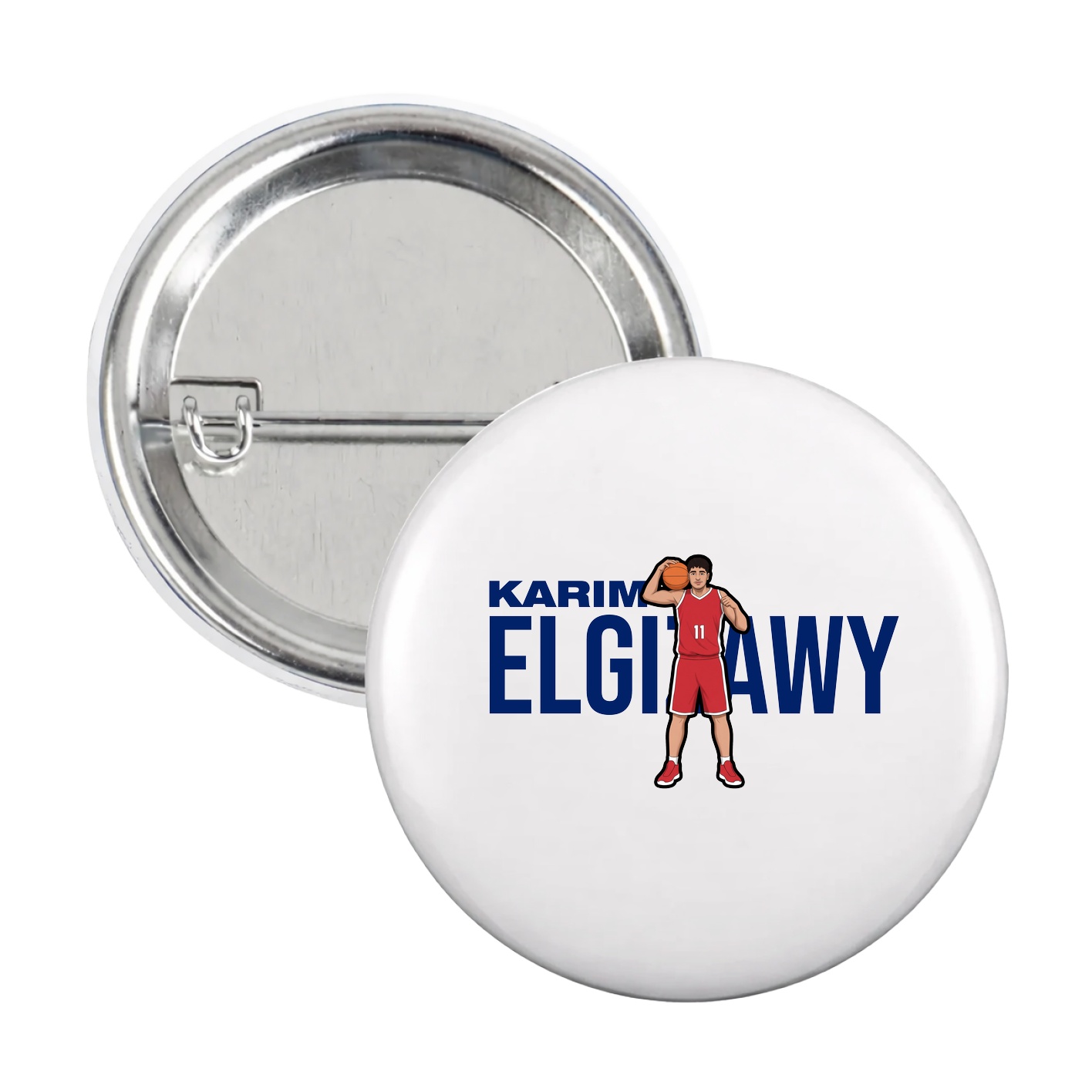 Game Day Button — Player Name in White