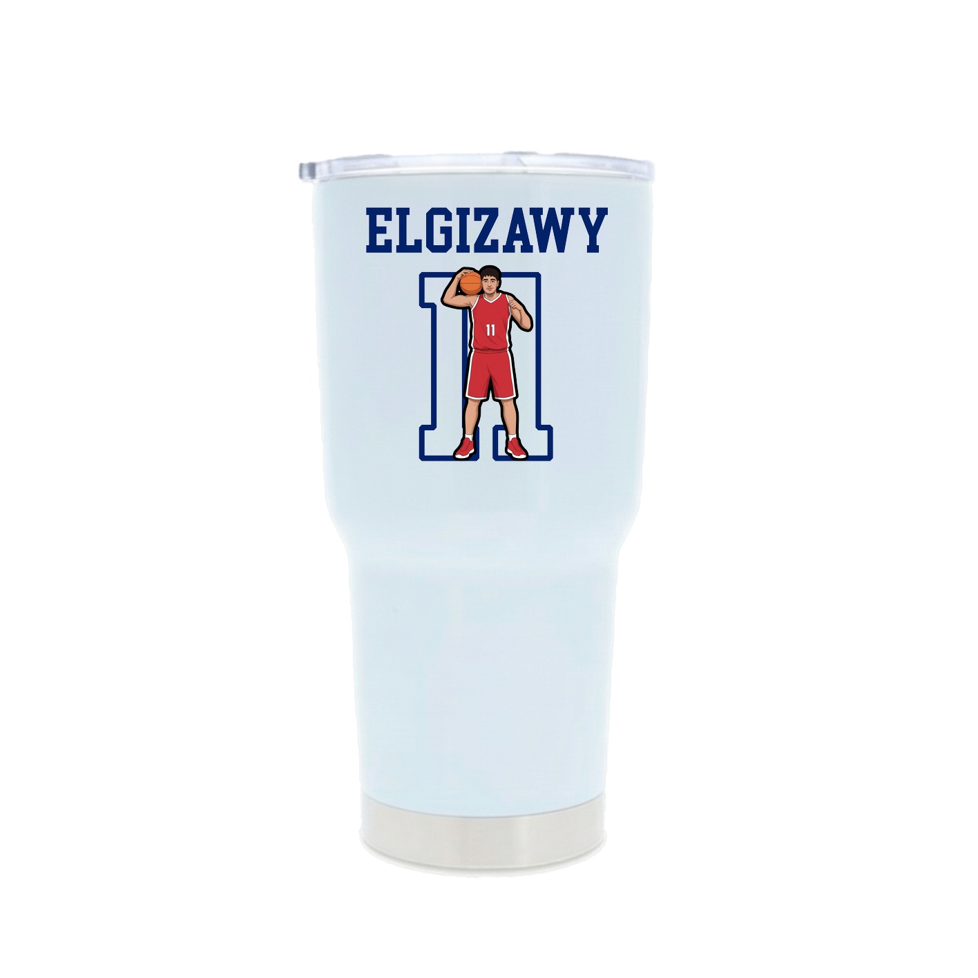 30oz Stainless Steel Tumbler — Shirsey in White